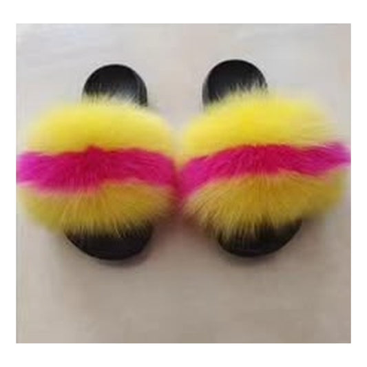Fox Fur Slides – Style F-456 - C Beauty Accessories