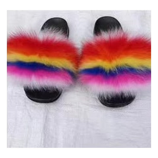 Fox Fur Slides – Style F-458 - C Beauty Accessories