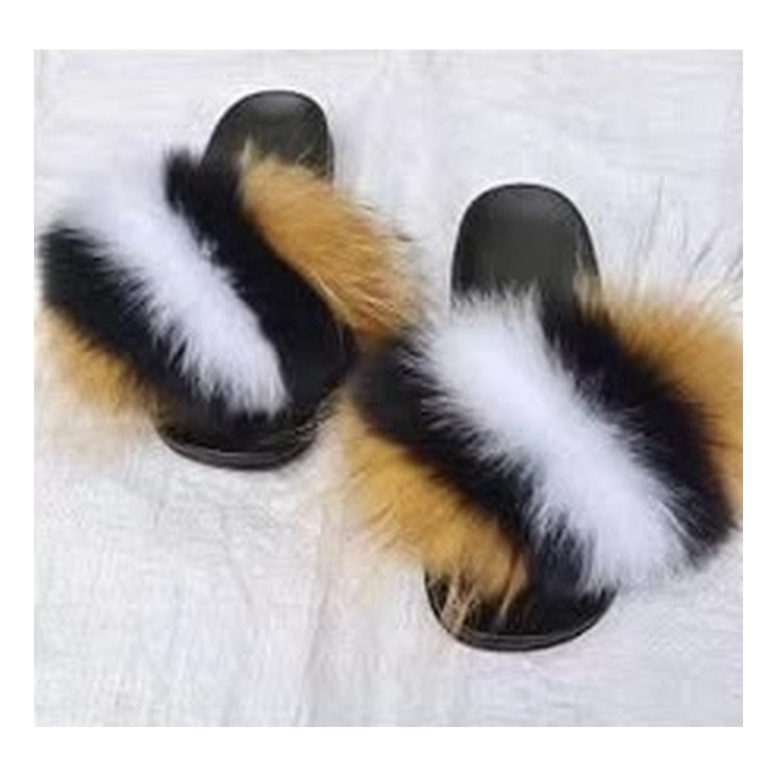 Fox Fur Slides Style F-459