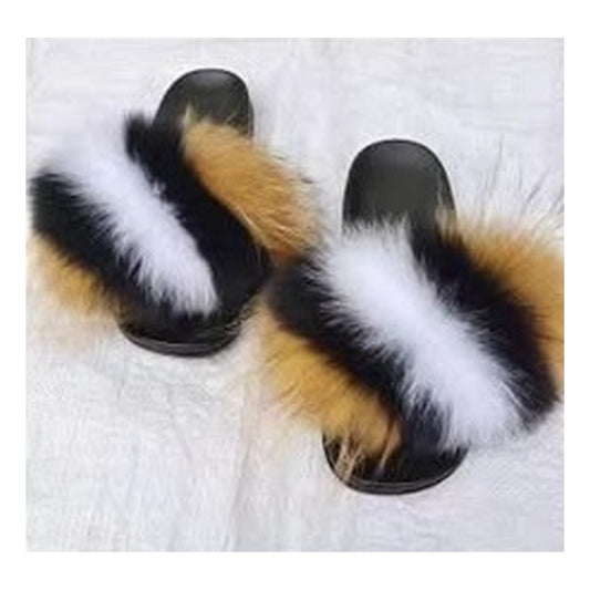 Fox Fur Slides – Style F-459 - C Beauty Accessories