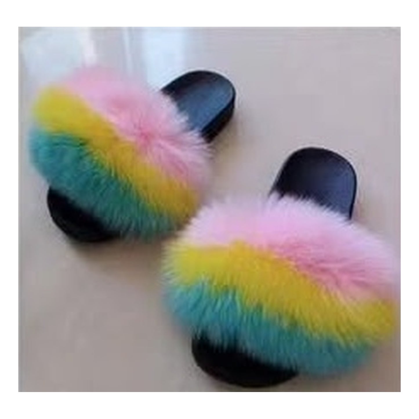 Fox Fur Slides Style F-460