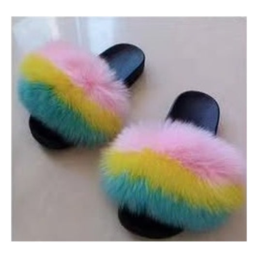 Fox Fur Slides – Style F-460 - C Beauty Accessories
