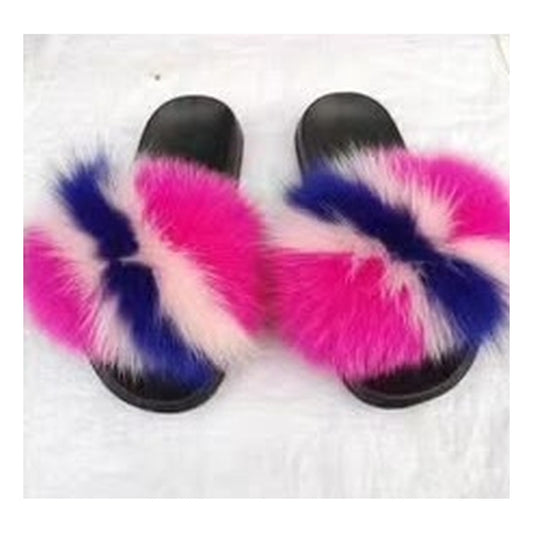 Fox Fur Slides – Style F-461 - C Beauty Accessories