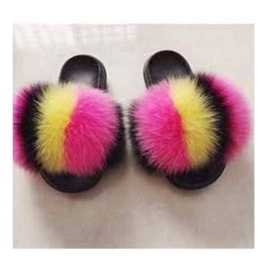 Fox Fur Slides – Style F-464 - C Beauty Accessories