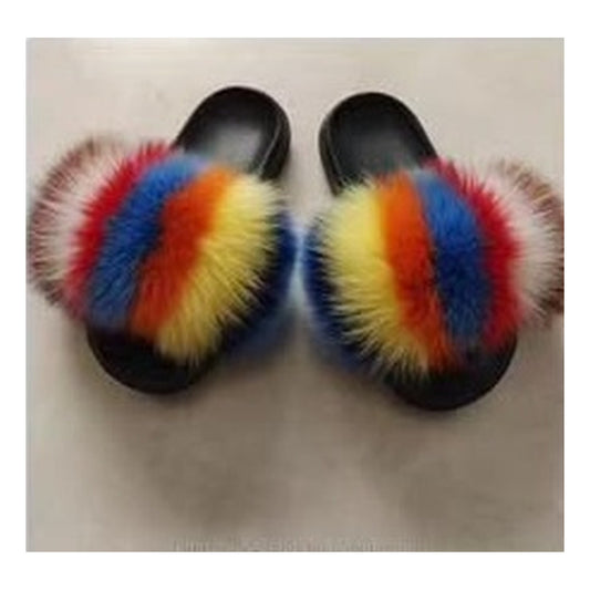 Fox Fur Slides – Style F-465 - C Beauty Accessories