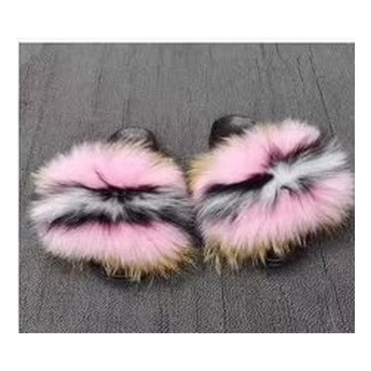 Fox Fur Slides – Style F-466 - C Beauty Accessories