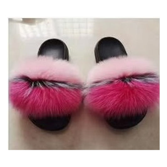 Fox Fur Slides – Style F-467 - C Beauty Accessories
