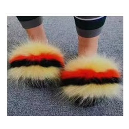 Fox Fur Slides – Style F-469 - C Beauty Accessories