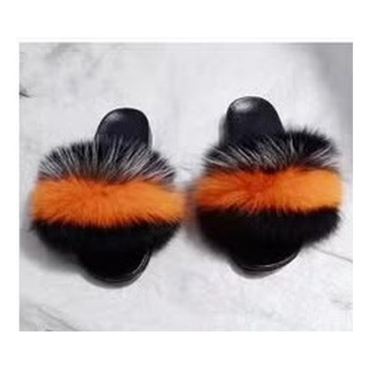 Fox Fur Slides – Style F-470 - C Beauty Accessories
