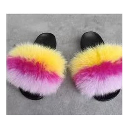 Fox Fur Slides – Style F-473 - C Beauty Accessories