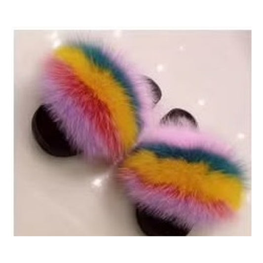 Fox Fur Slides – Style F-475 - C Beauty Accessories