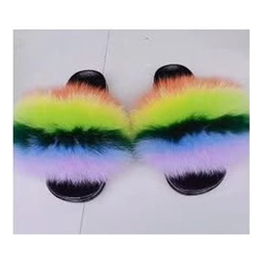 Fox Fur Slides – Style F-476 - C Beauty Accessories