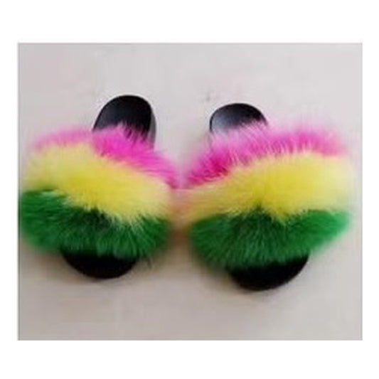 Fox Fur Slides – Style F-478 - C Beauty Accessories