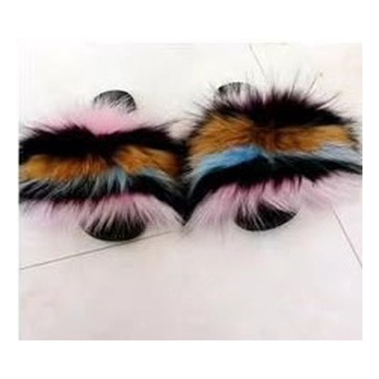 Fox Fur Slides – Style F-479 - C Beauty Accessories