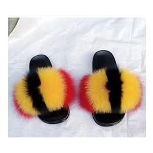 Fox Fur Slides – Style F-485 - C Beauty Accessories