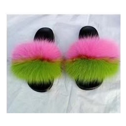 Fox Fur Slides – Style F-487 - C Beauty Accessories