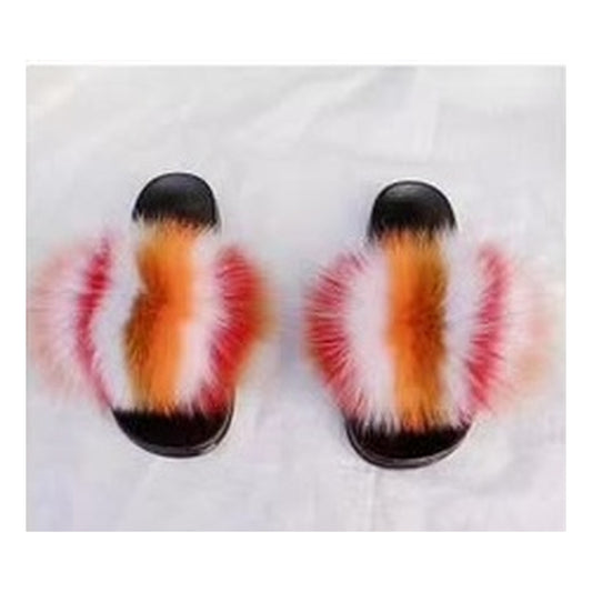 Fox Fur Slides – Style F-488 - C Beauty Accessories