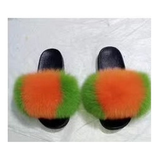 Fox Fur Slides – Style F-489 - C Beauty Accessories