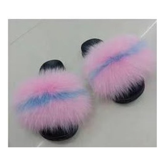 Fox Fur Slides – Style F-494 - C Beauty Accessories