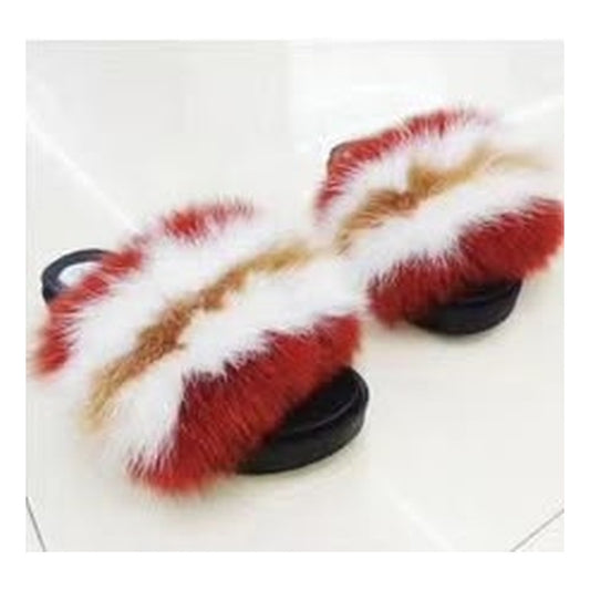 Fox Fur Slides – Style F-501 - C Beauty Accessories