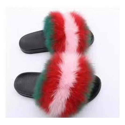 Fox Fur Slides – Style F-503 - C Beauty Accessories