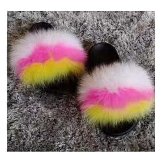 Fox Fur Slides – Style F-505 - C Beauty Accessories