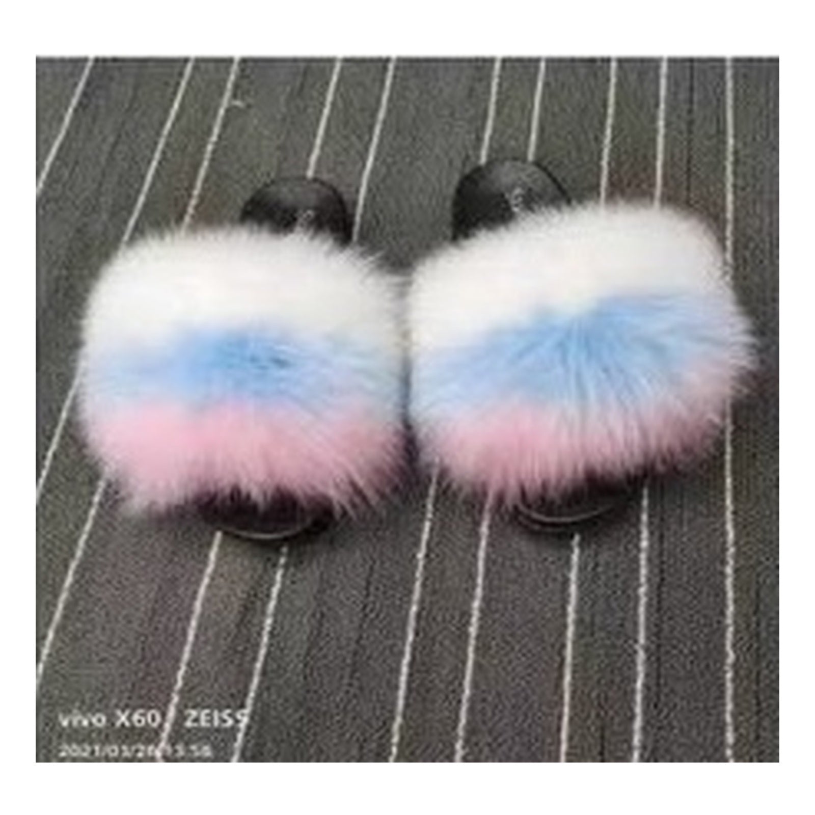 Fox Fur Slides Style F-508