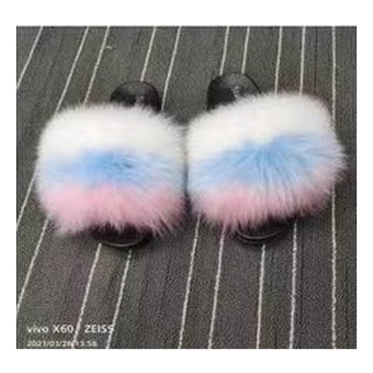 Fox Fur Slides – Style F-508 - C Beauty Accessories