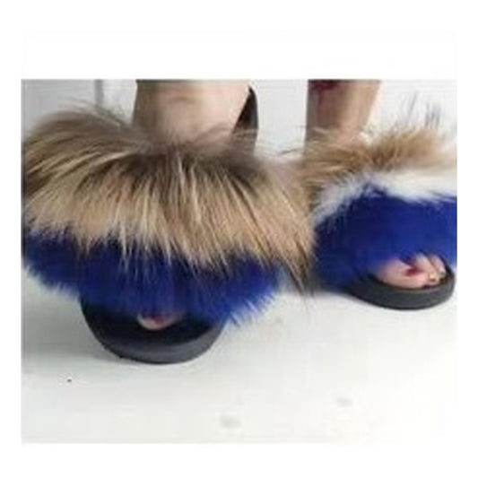 Fox Fur Slides – Style F-509 - C Beauty Accessories