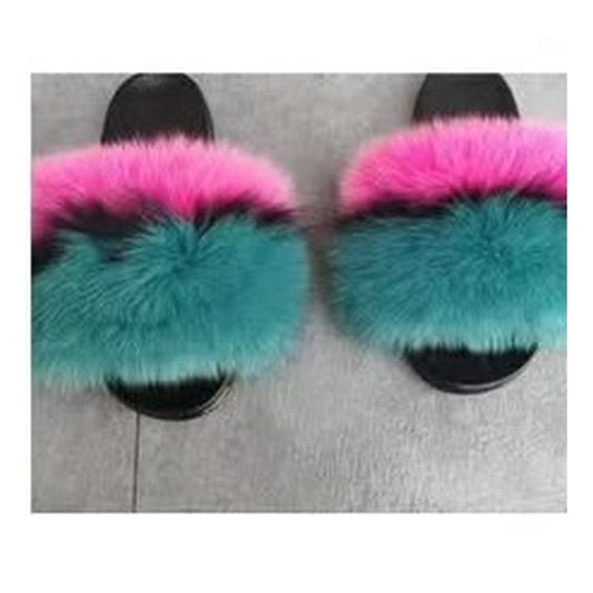 Fox Fur Slides – Style F-526 - C Beauty Accessories