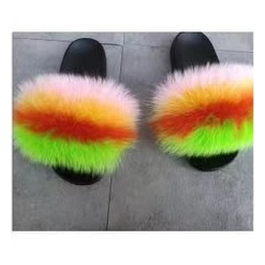 Fox Fur Slides – Style F-527 - C Beauty Accessories