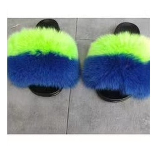 Fox Fur Slides – Style F-528 - C Beauty Accessories