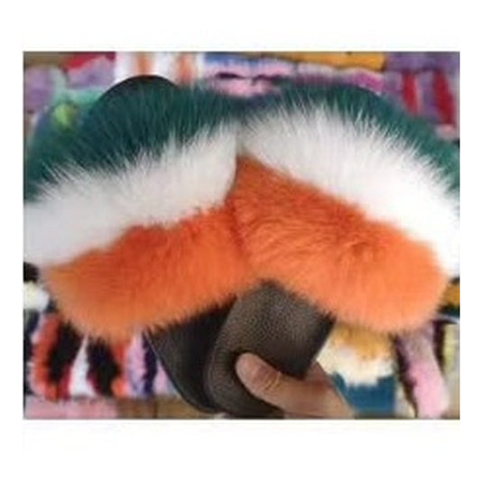 Fox Fur Slides – Style F-529 - C Beauty Accessories