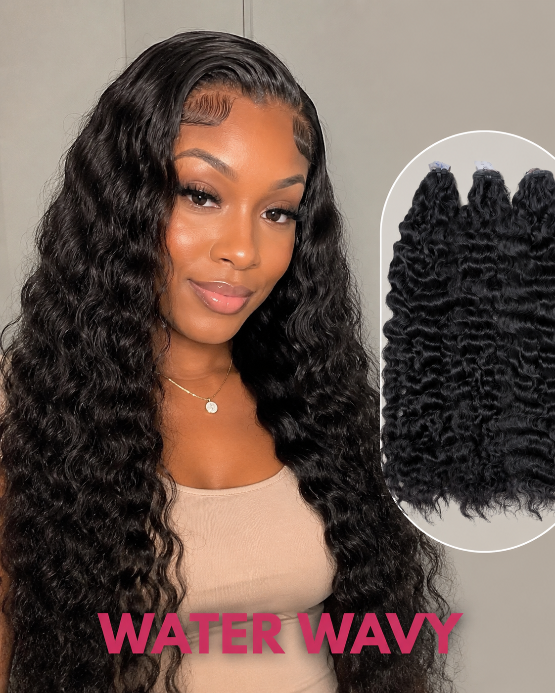 Water Wavy Weft Hair Bundle