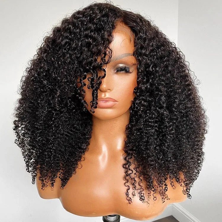 Raw Indian Hair 12A Hd Lace Frontal Wig, Swiss Lace, Pixie Curls - C Beauty Accessories