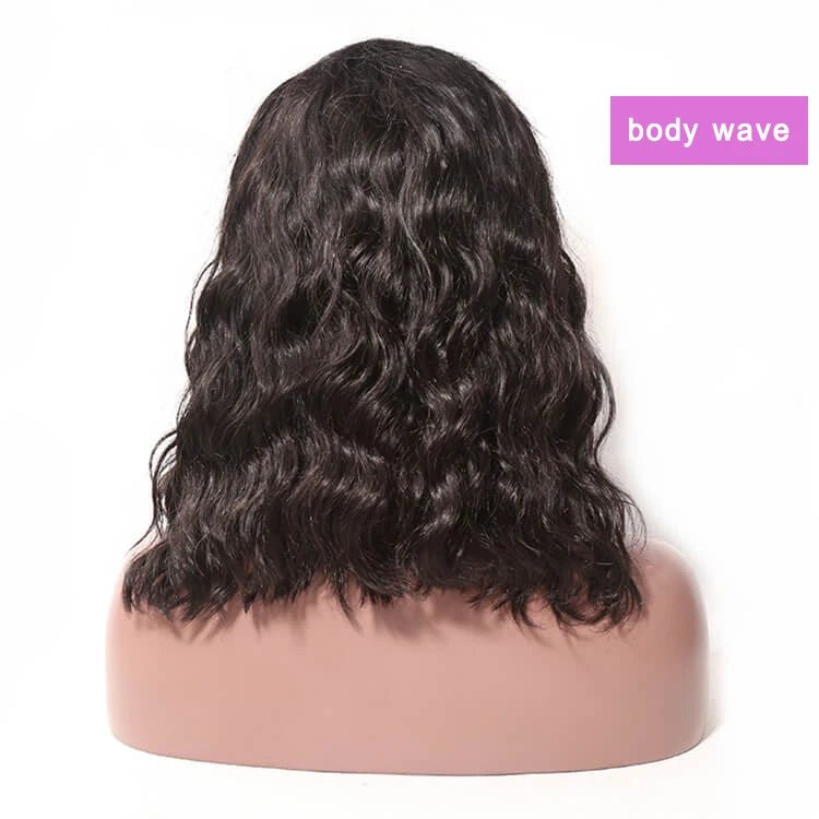 1B/99J Straight Lace Front Bob Wig — Human Hair - C Beauty Accessories