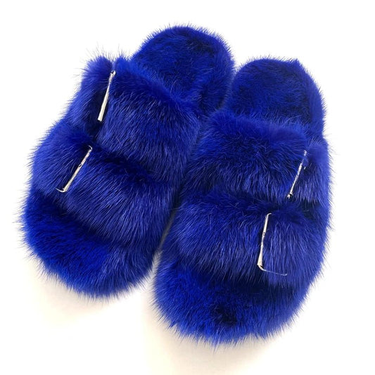 Real mink fur slide sandals | C Beauty