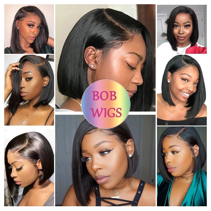 99J Curly 13x4 Lace Front Bob Wig — Human Hair - C Beauty Accessories
