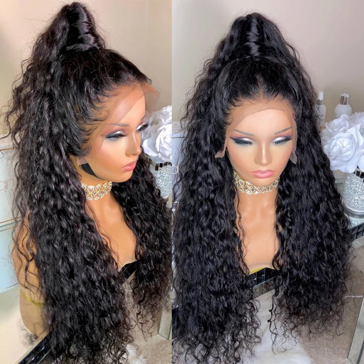 30 Inch Afro Kinky Curly Human Hair Lace Front Wig, HD Full Lace - C Beauty Accessories