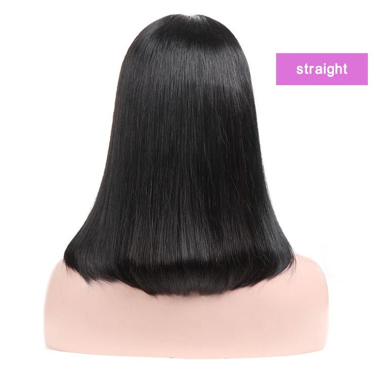 Highlight Curly Lace Front Bob Wig — Human Hair - C Beauty Accessories