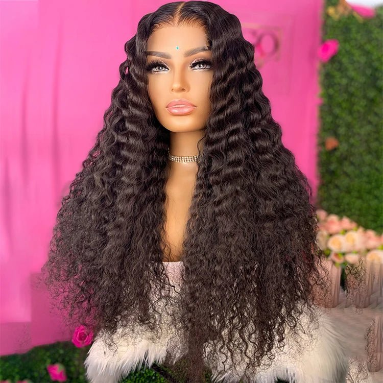 Burmese Curly 30 Inch Lace Frontal Wig, HD Full—Virgin Human Hair 12A - C Beauty Accessories