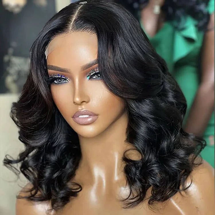 Curly HD Lace Bob Wig — Human Hair - C Beauty Accessories