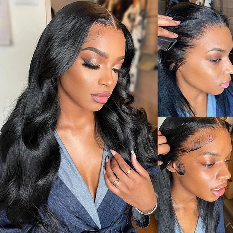 Raw Brazilian Virgin HD 13x4 Transparent Lace Front Wig for Black Women - C Beauty Accessories