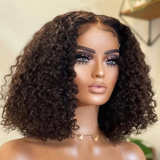 Short Kinky Twist Wig for Black Women — 10 Inch Kinky Curly Bob - C Beauty Accessories