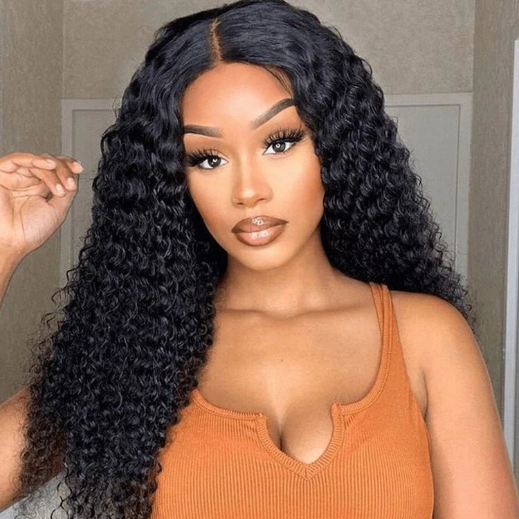 13x6 Curly Lace Front Wig, Glueless HD Transparent Lace Remy Hair - C Beauty Accessories
