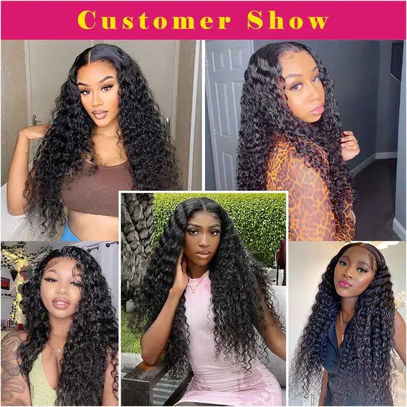 Bouncy Spring Curly Raw Hair Vietnamese 13x4 Lace HD Glueless Wig for Women - C Beauty Accessories