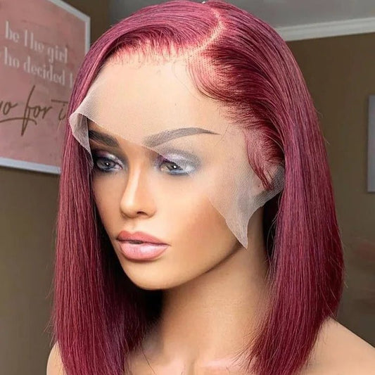 Custom Color Bob Wig — Fashion Colors, Human Hair - C Beauty Accessories