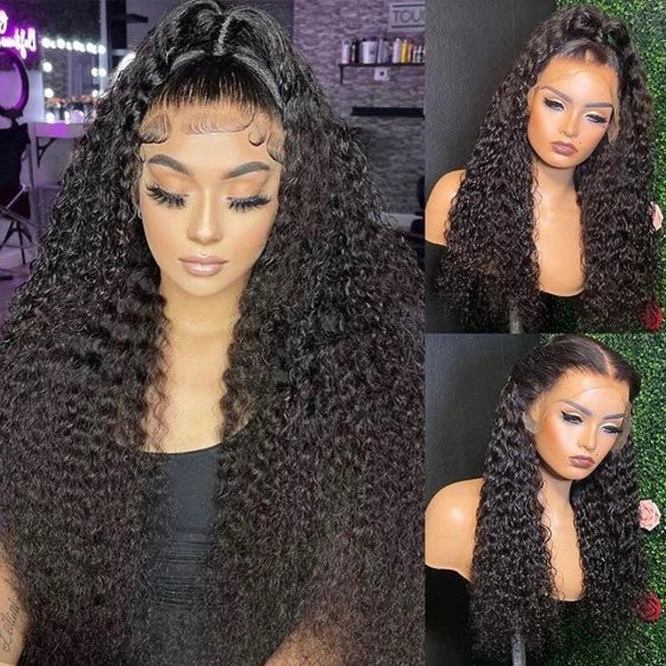 Brazilian Raw Hair Lace Front Curly Wig — Glueless Full Lace for Black Women - C Beauty Accessories