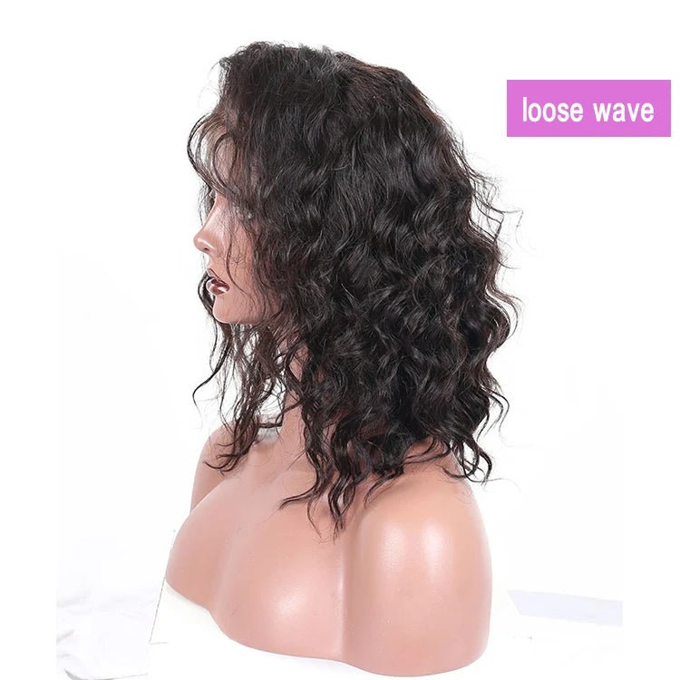 99J Curly 13x4 Lace Front Bob Wig — Human Hair - C Beauty Accessories