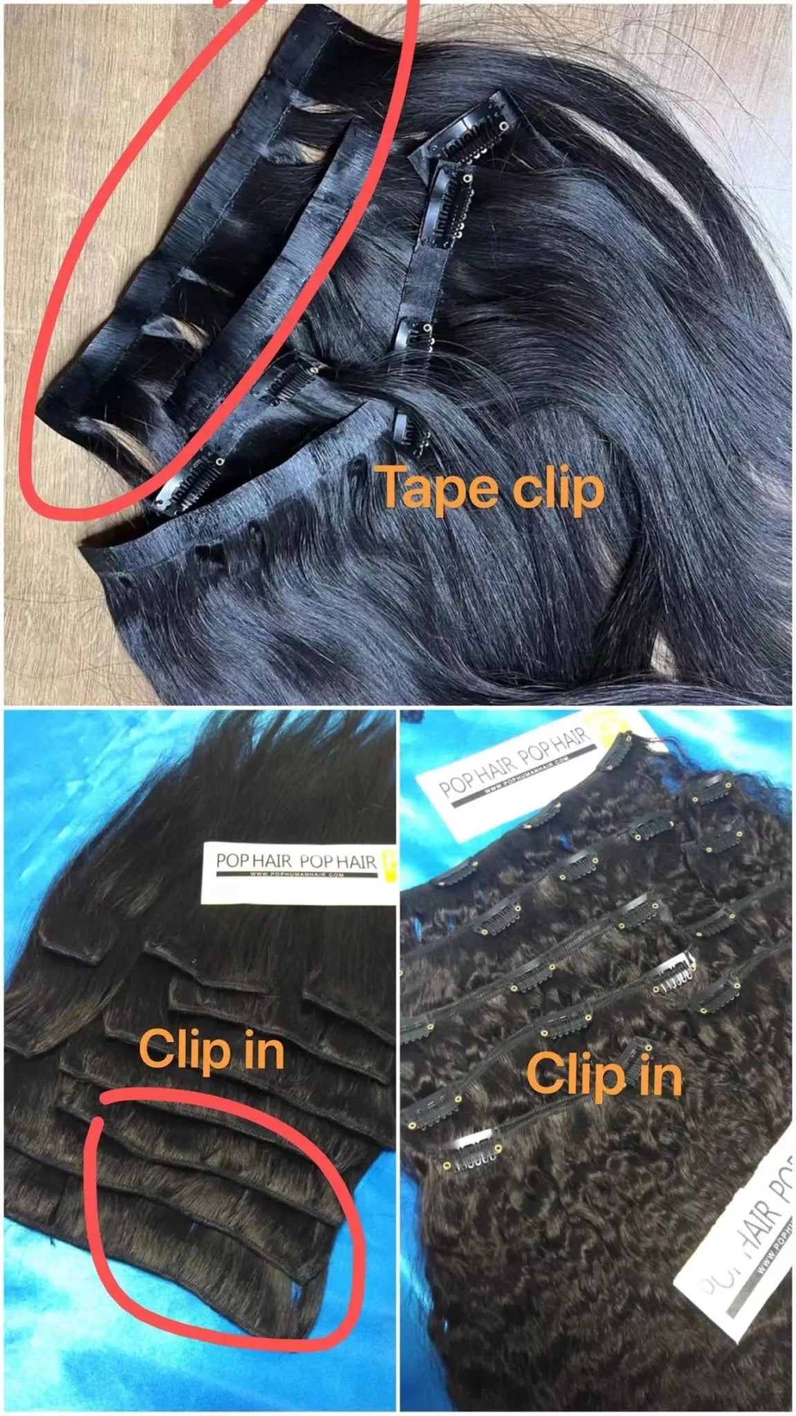 European Remy Ombre Tape Hair Extensions, Full Cuticle Intact, Double Drawn - C Beauty Accessories